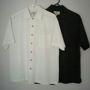 Men's button down, short sleeve shirts